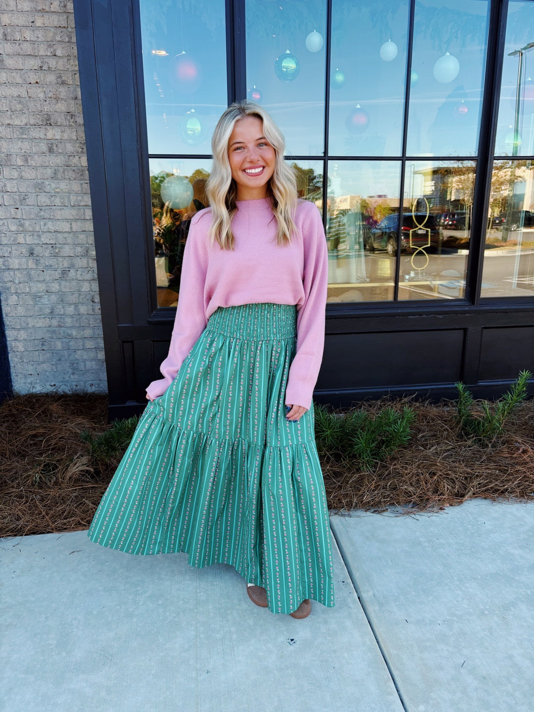 Forest Floral Maxi Skirt