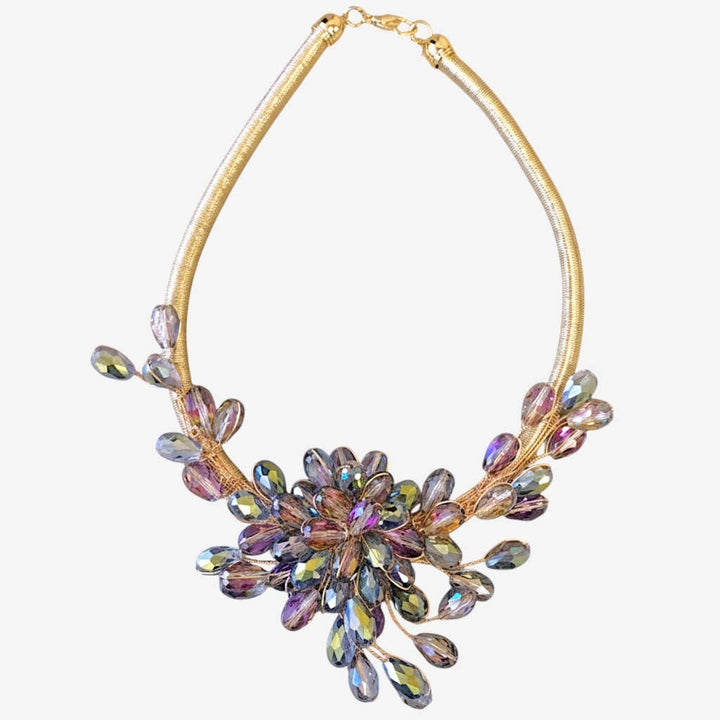 Aurora Borealis Crystal Collar Necklace