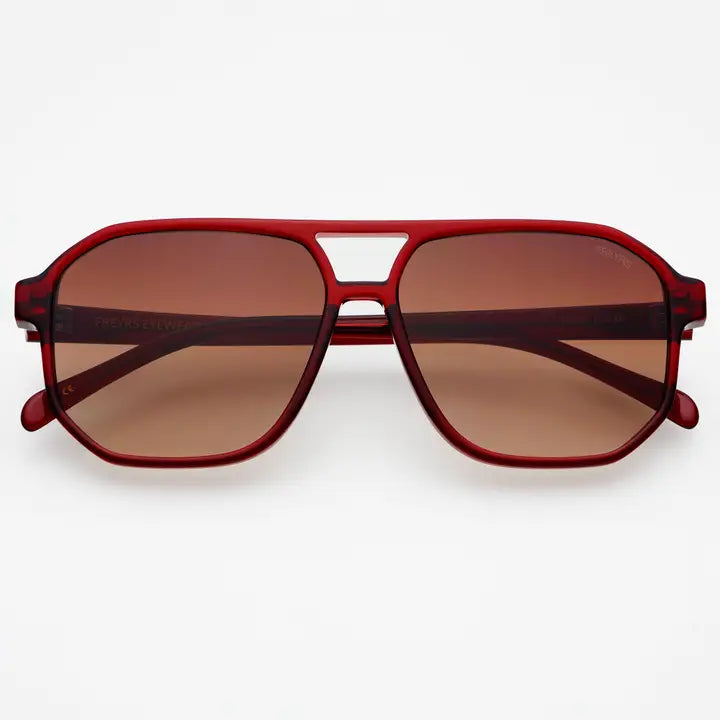 Billie Sunglasses in Dark Cherry - Freyrs