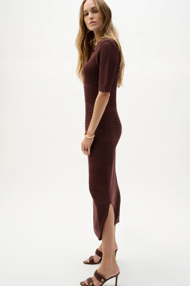 Mahogany Knit Sweater Dress