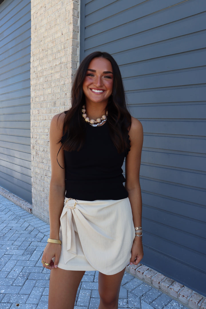 Light Sand Wrap Skirt