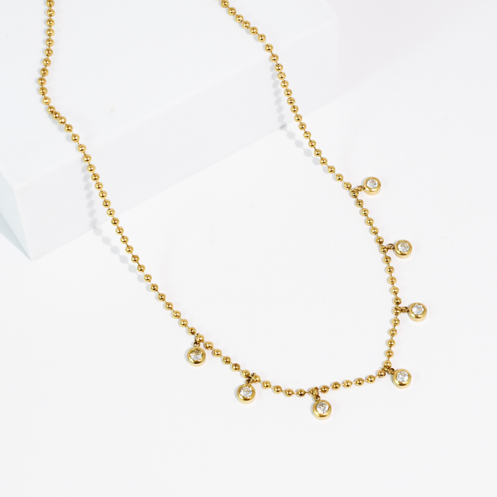 Dropping Crystals Necklace