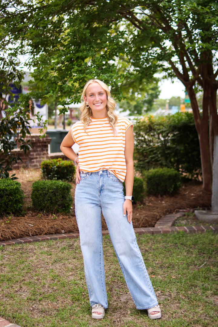Studded Denim Jeans