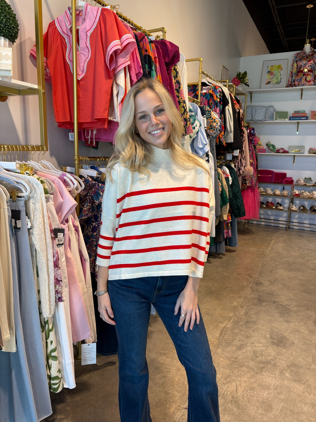 Aja Striped Top