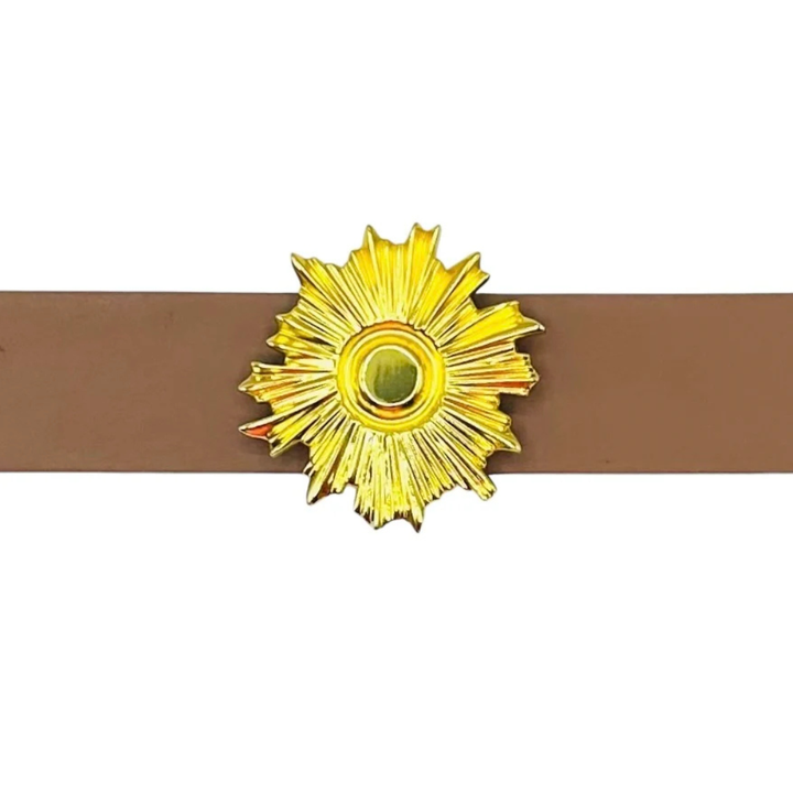 Garland Brown Genuine Leather Interchangeable Stretch Belt