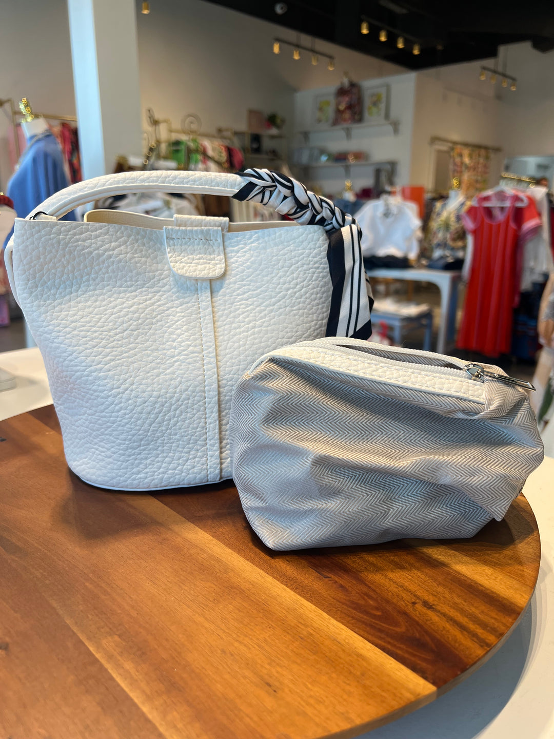 The Santorini Purse in White