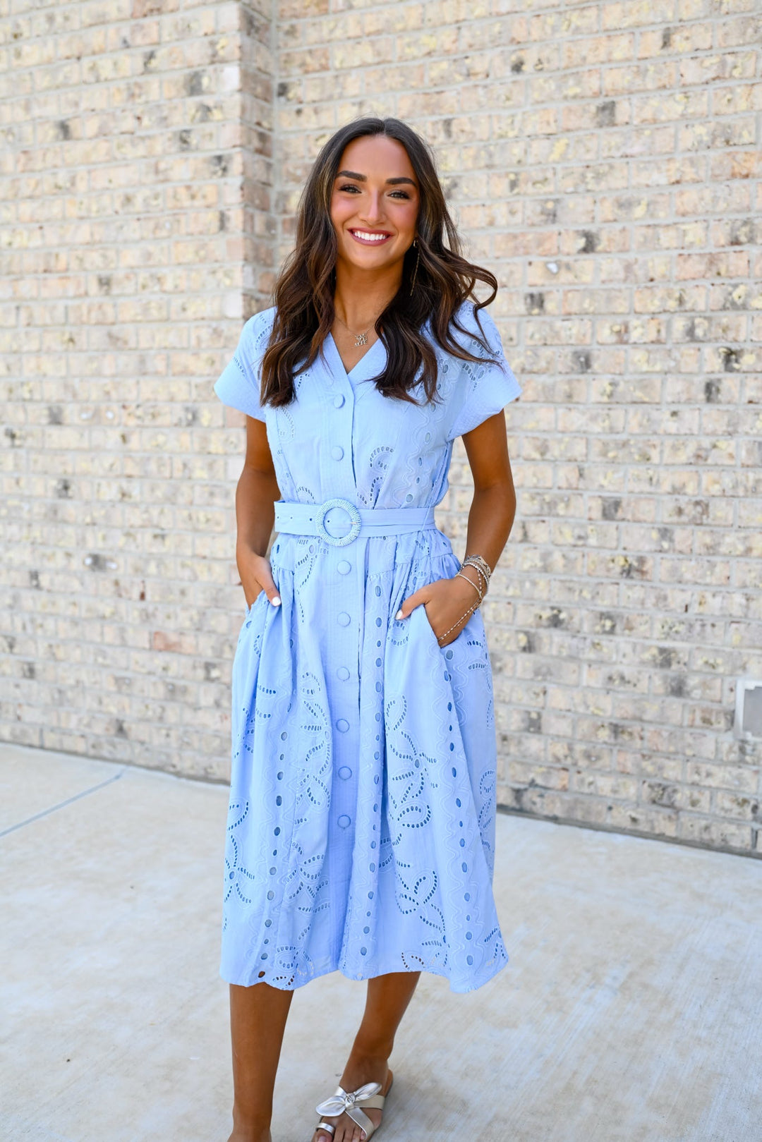 Blue Lily Garden Dress