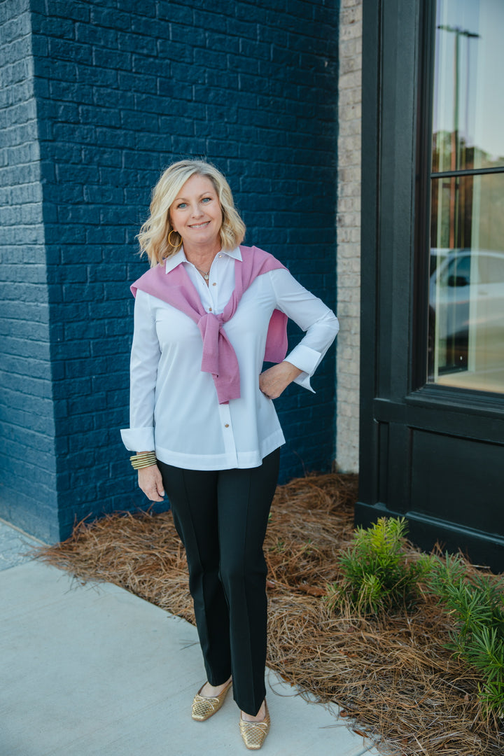 Optic Blanc Top - Joseph Ribkoff