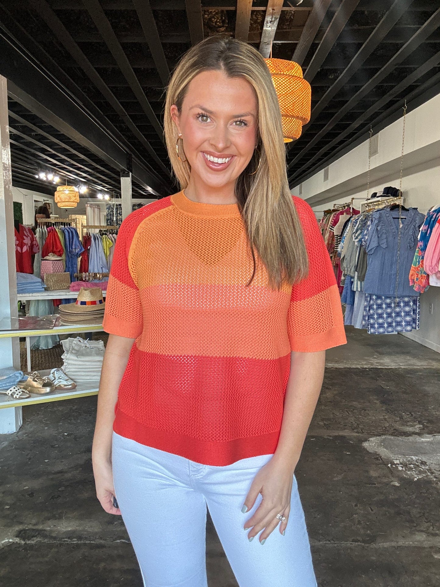 Coral Samsara Top