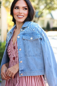 Denim Pearl Jacket