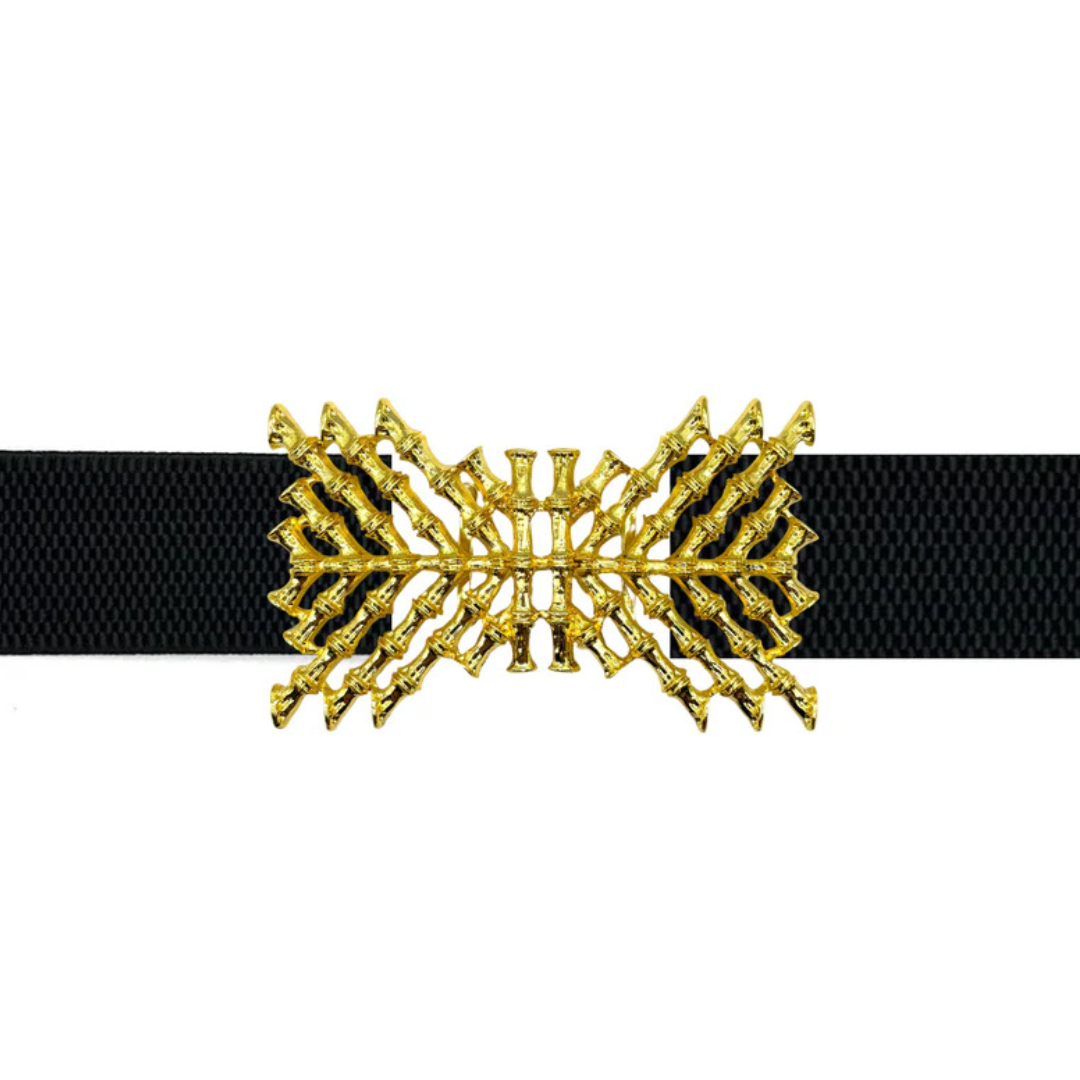 Crisscross Bamboo Interchangeable Belt Buckle