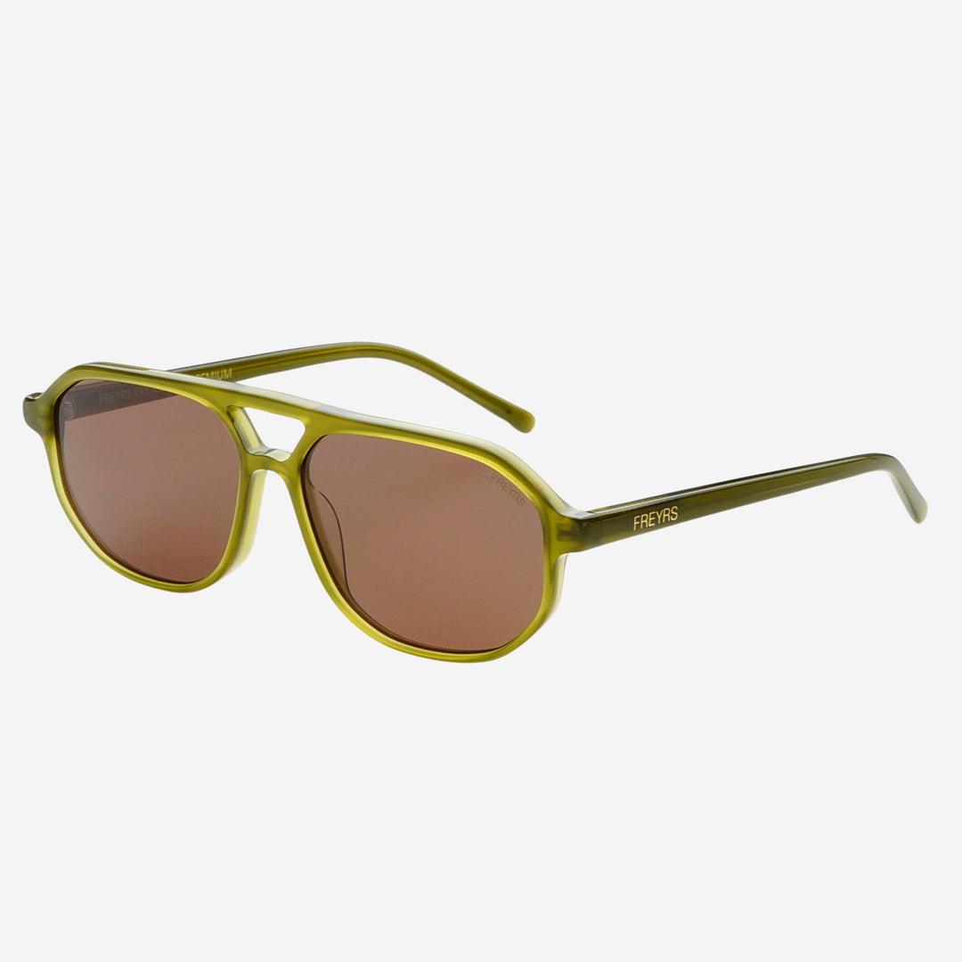Fenix Acetate Unisex Aviator Sunglasses - Olive