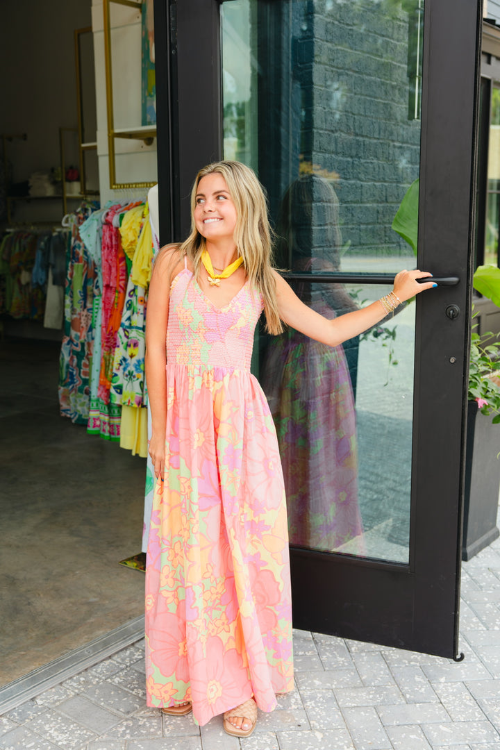 Big Floral Pastel Dress