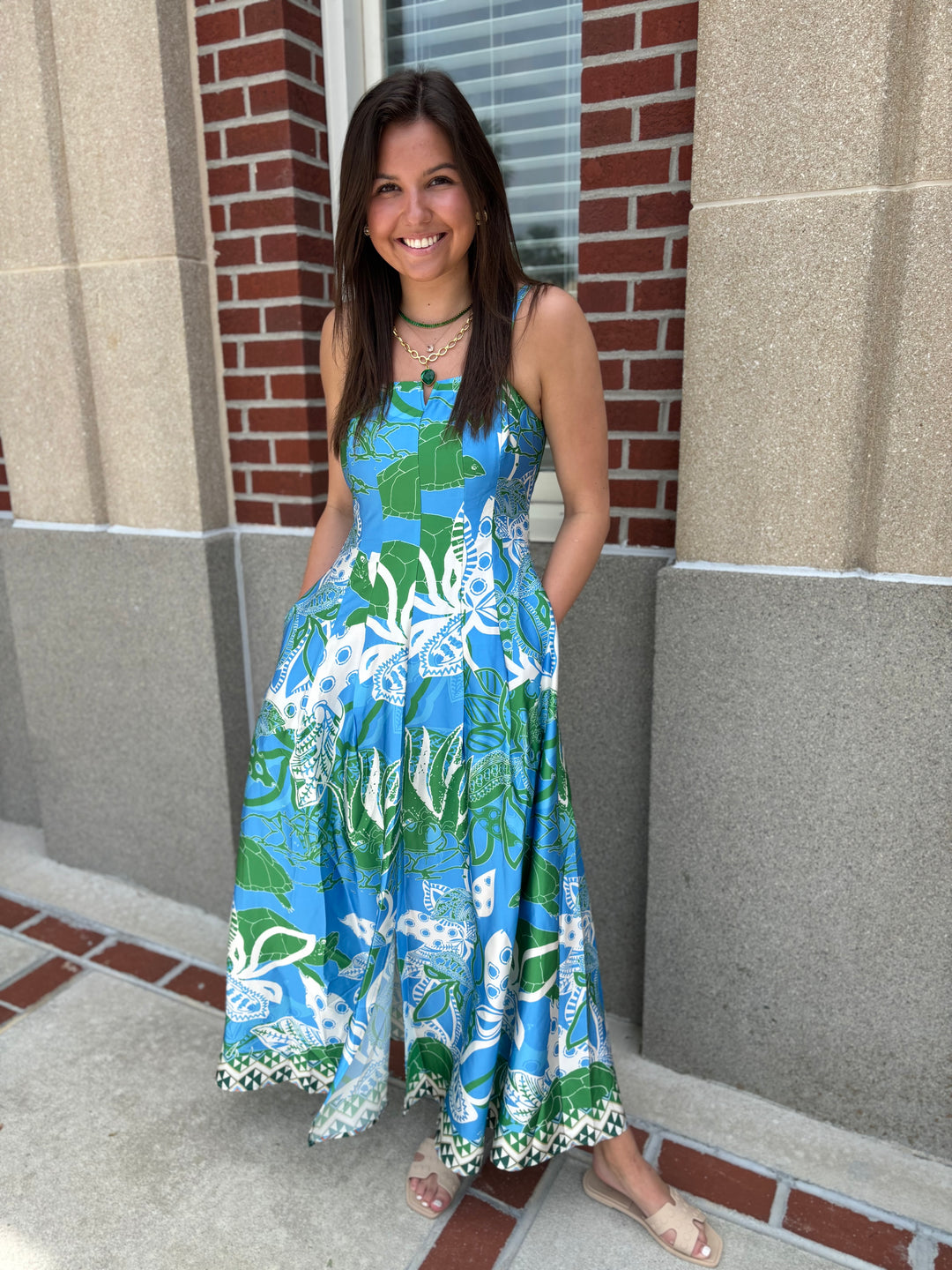 Turtle Blue Maxi Dress