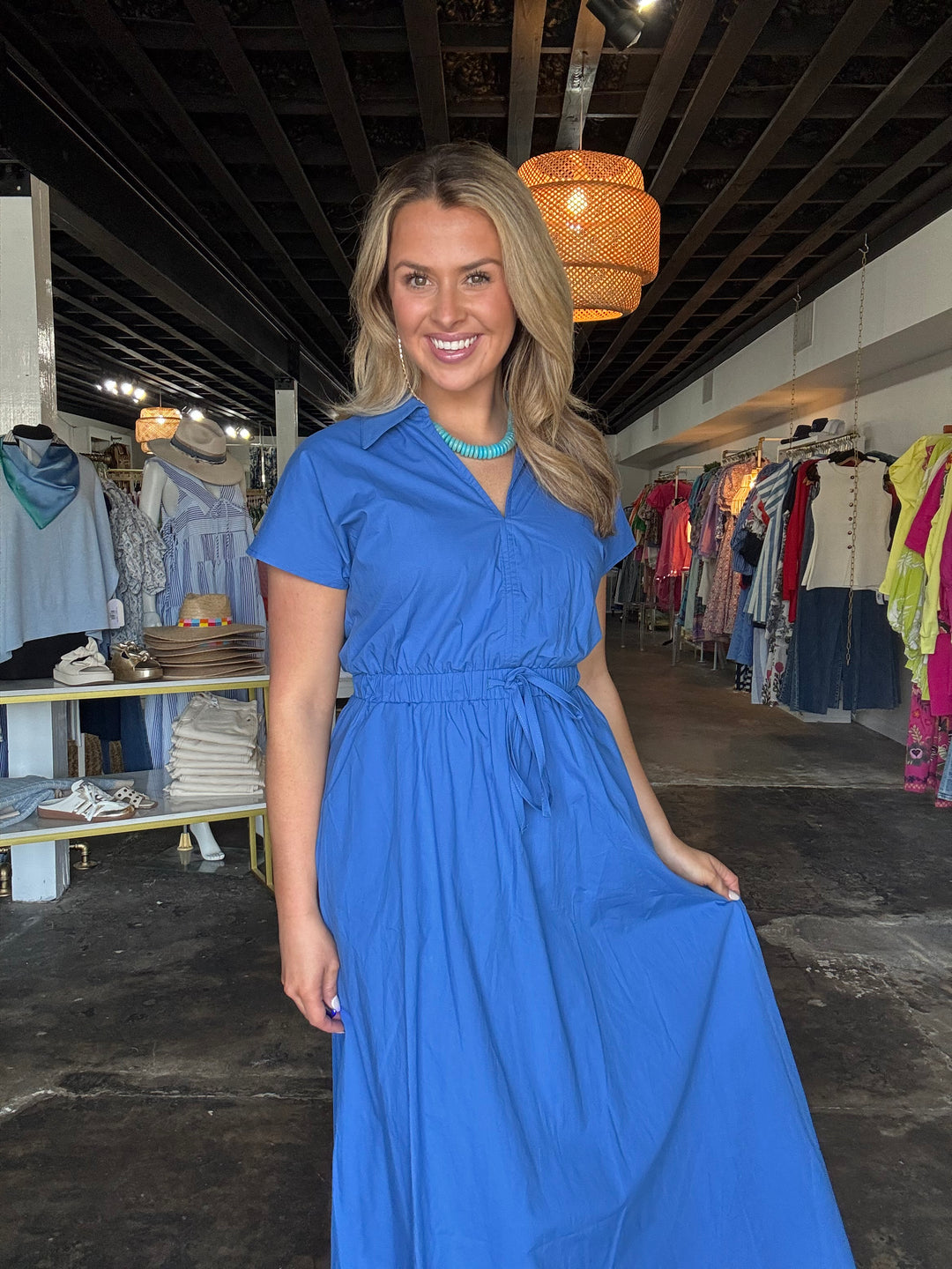 Summer Blues Midi Dress