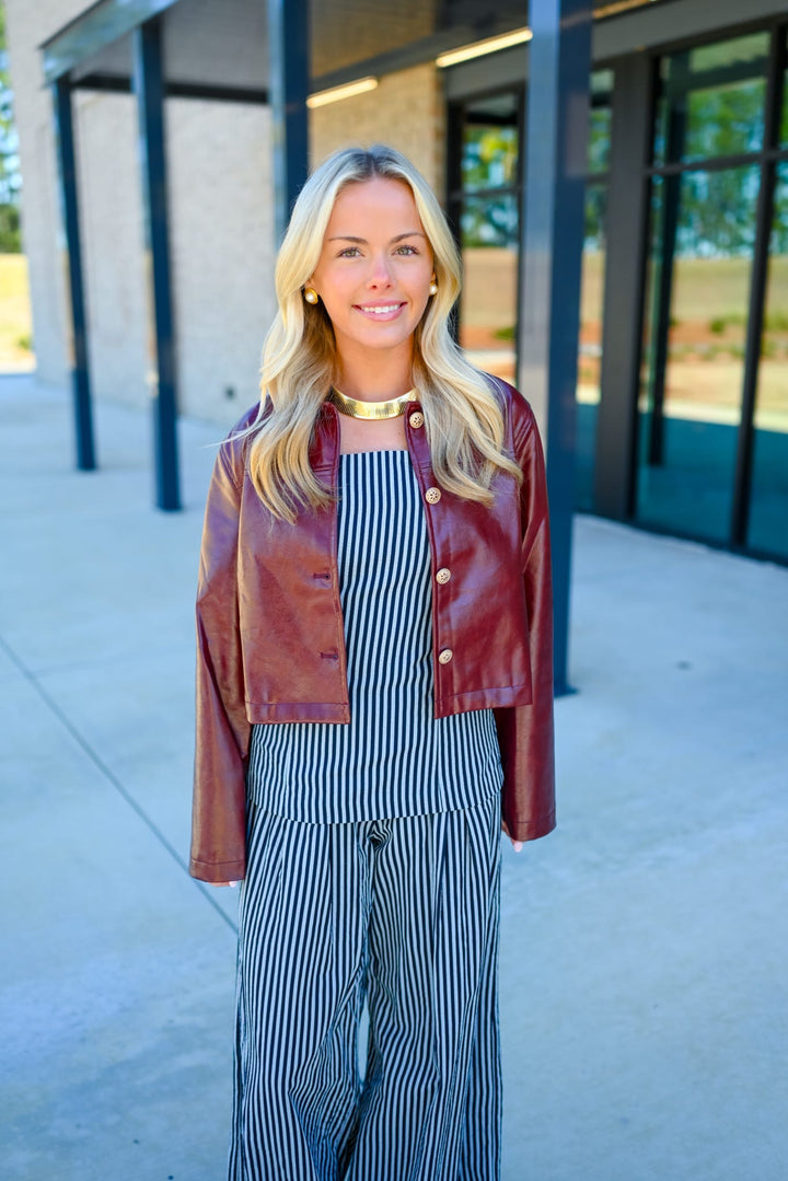 Midtown Striped Pant Set