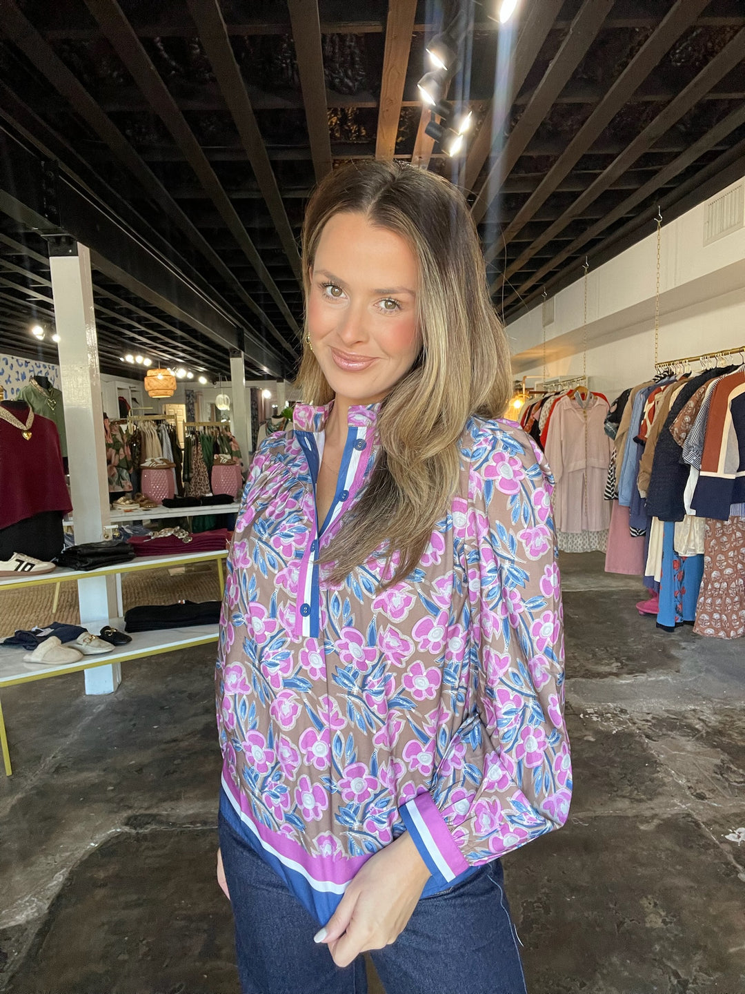 Rosewood Placket Top