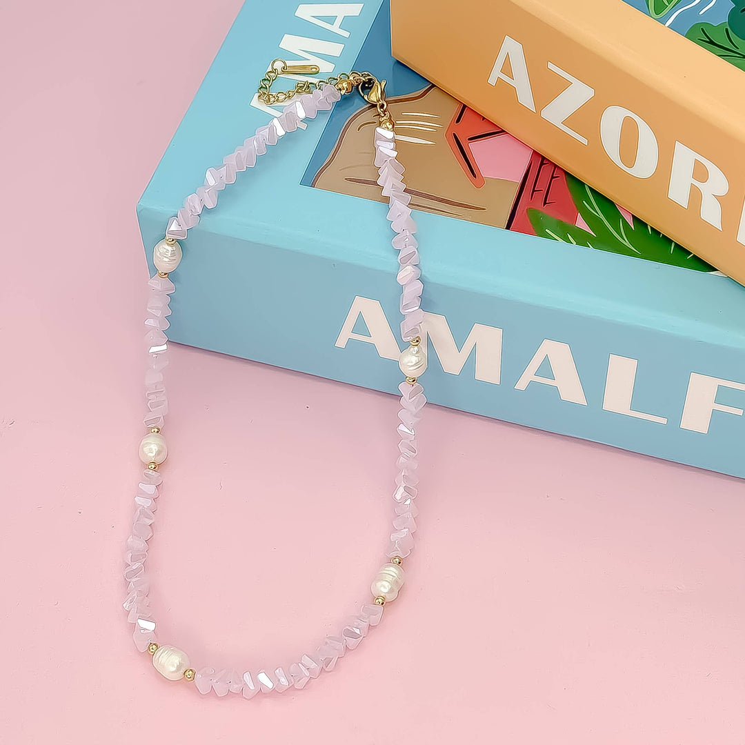 Baby Blue Crystal Necklace