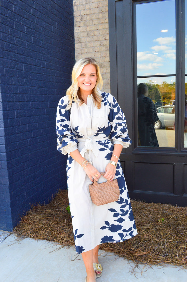 Floral Print Tie Dress