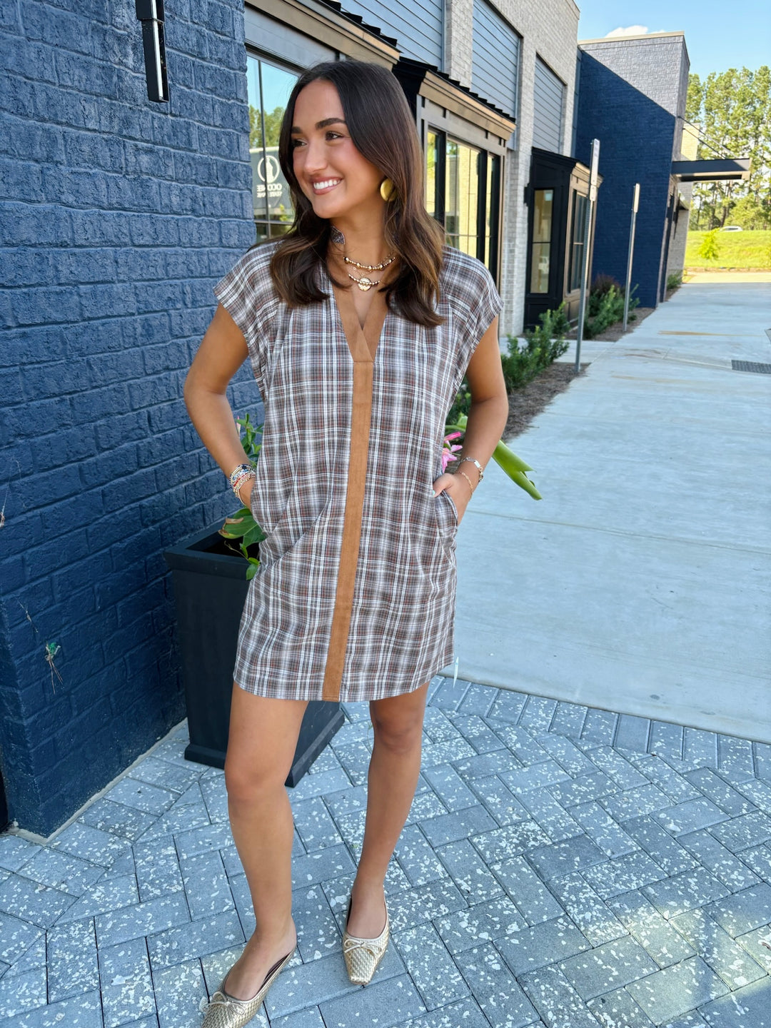 Rustic Charm Plaid Dress