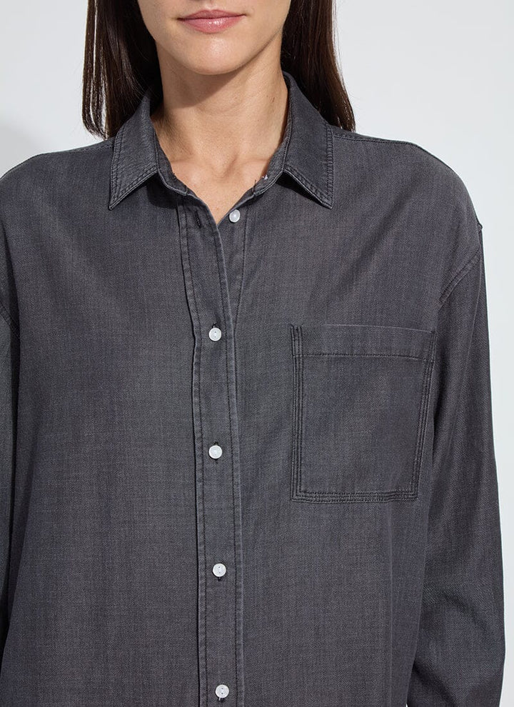 Lunette Black Chambray Shirt