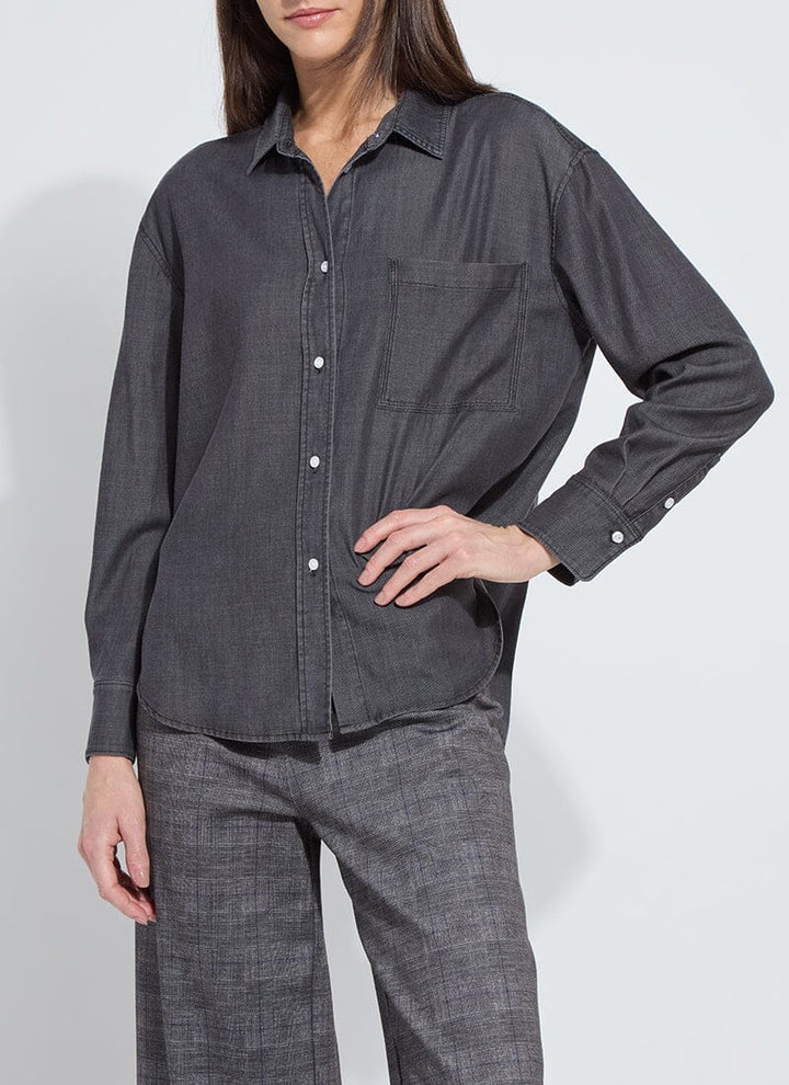 Lunette Black Chambray Shirt