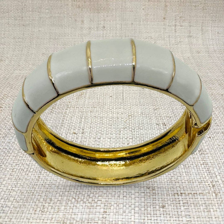 White Bamboo Bracelet