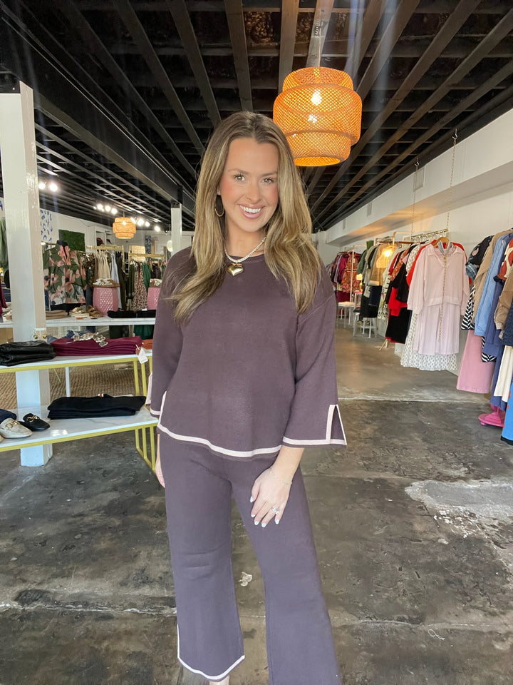 Chocolate Sweater Set