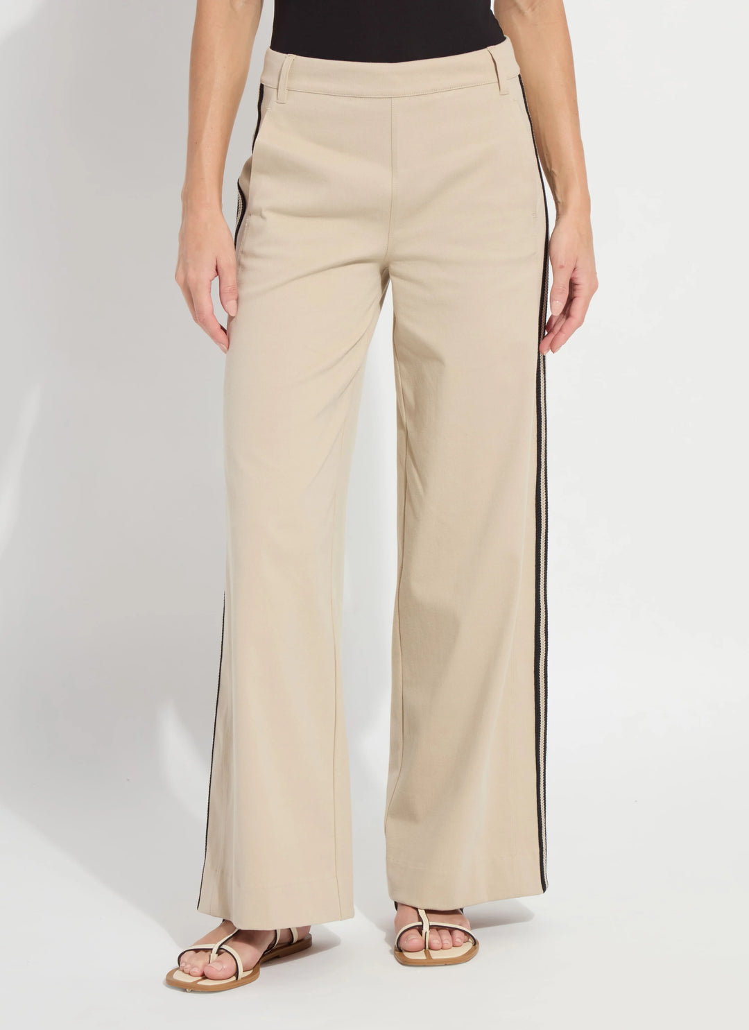Brinne Side Stripe Trouser in Crisp Khaki