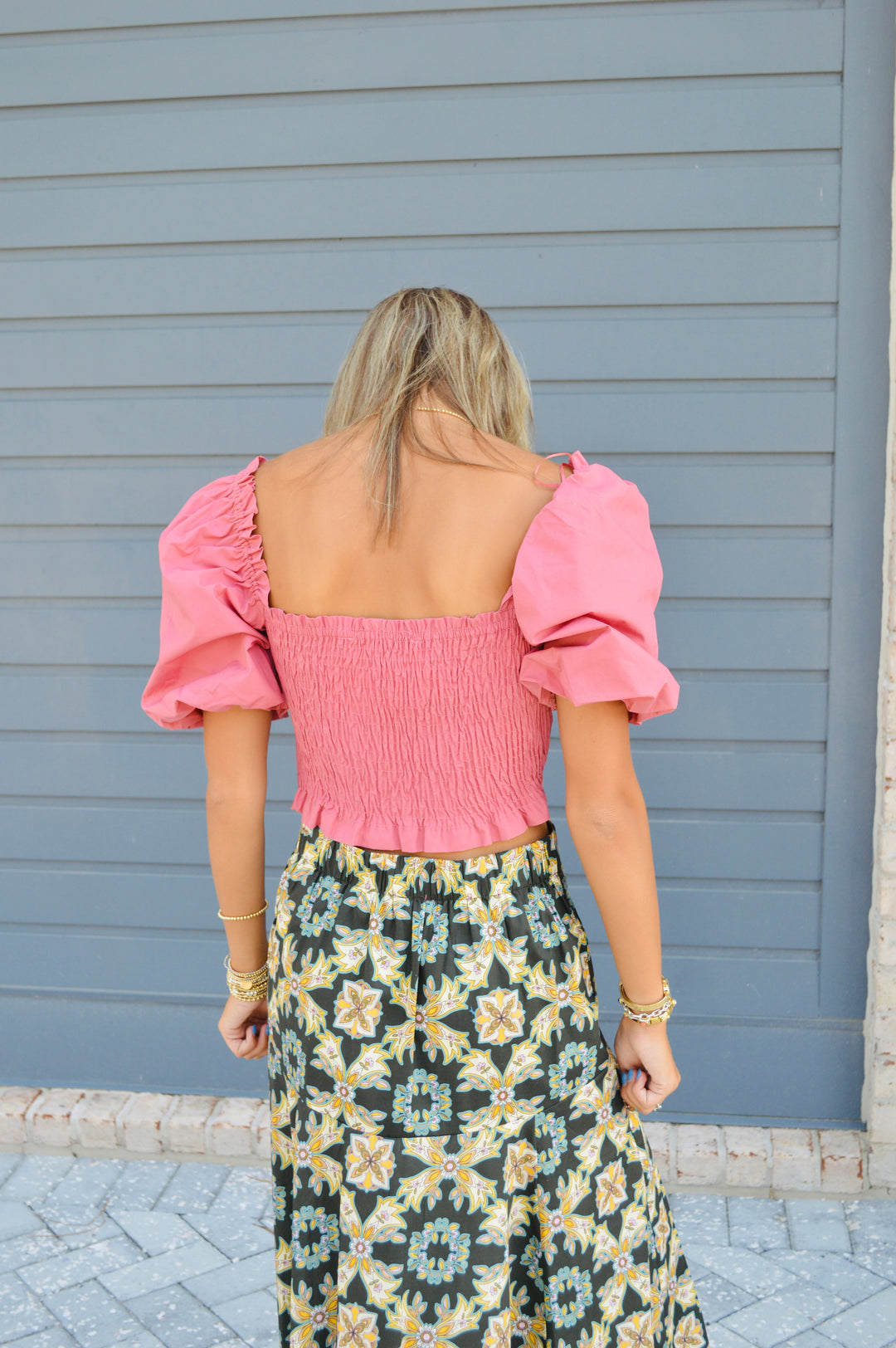 Luxe Trellis Maxi Skirt