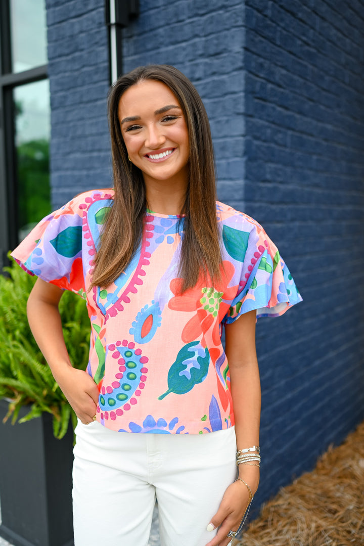 Happy Hibiscus Top