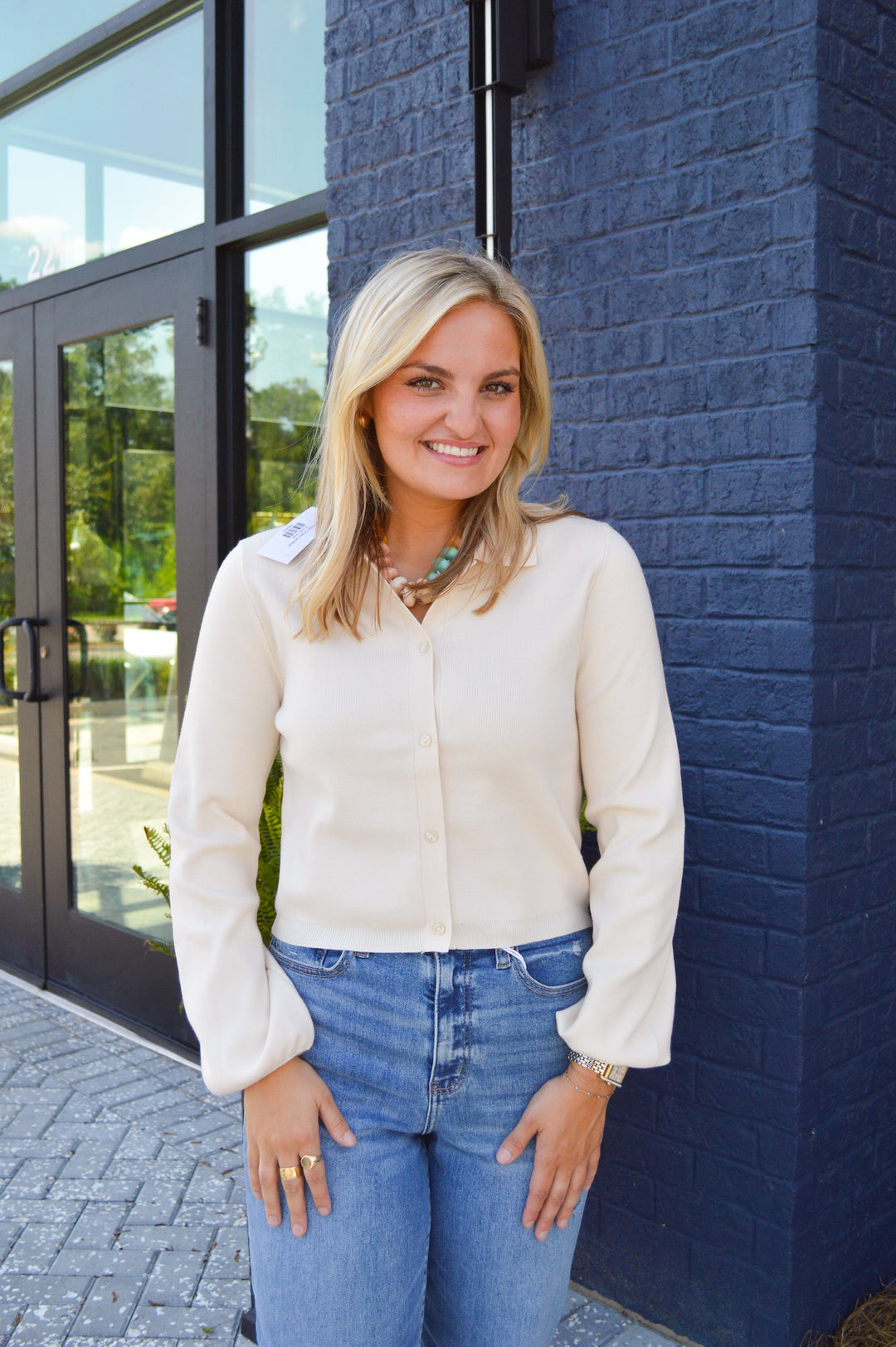 Charlotte Cream Cardigan