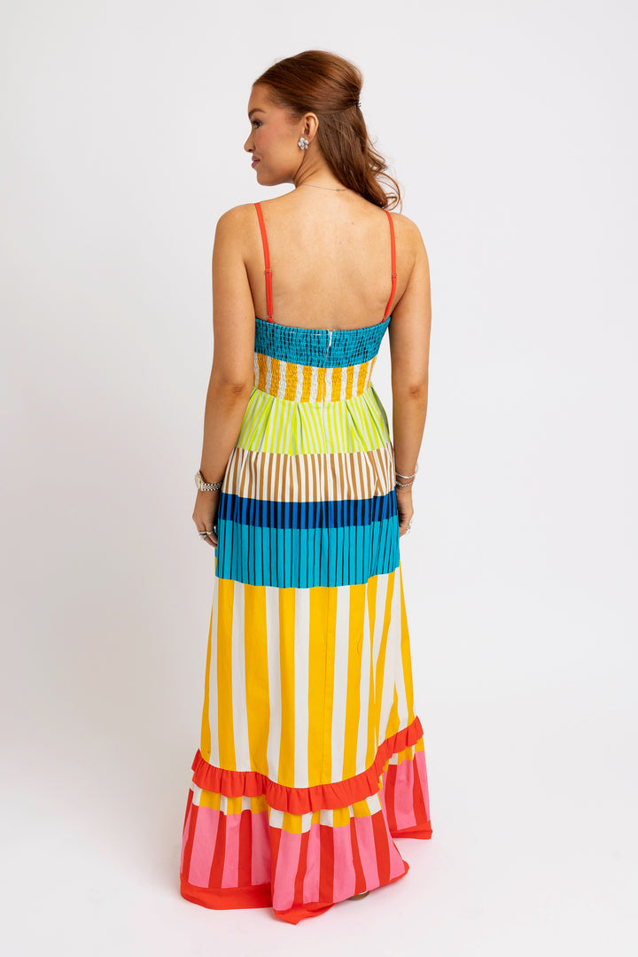 Royal Layered Maxi Dress