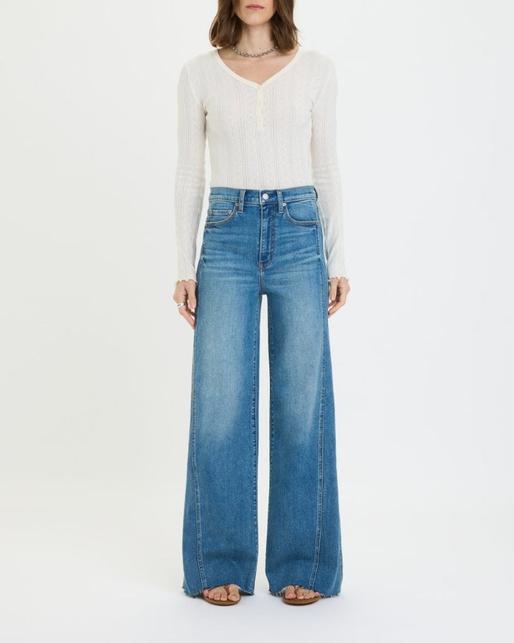 Far Out Seaming High Rise Jeans in Make Believe - Daze Denim