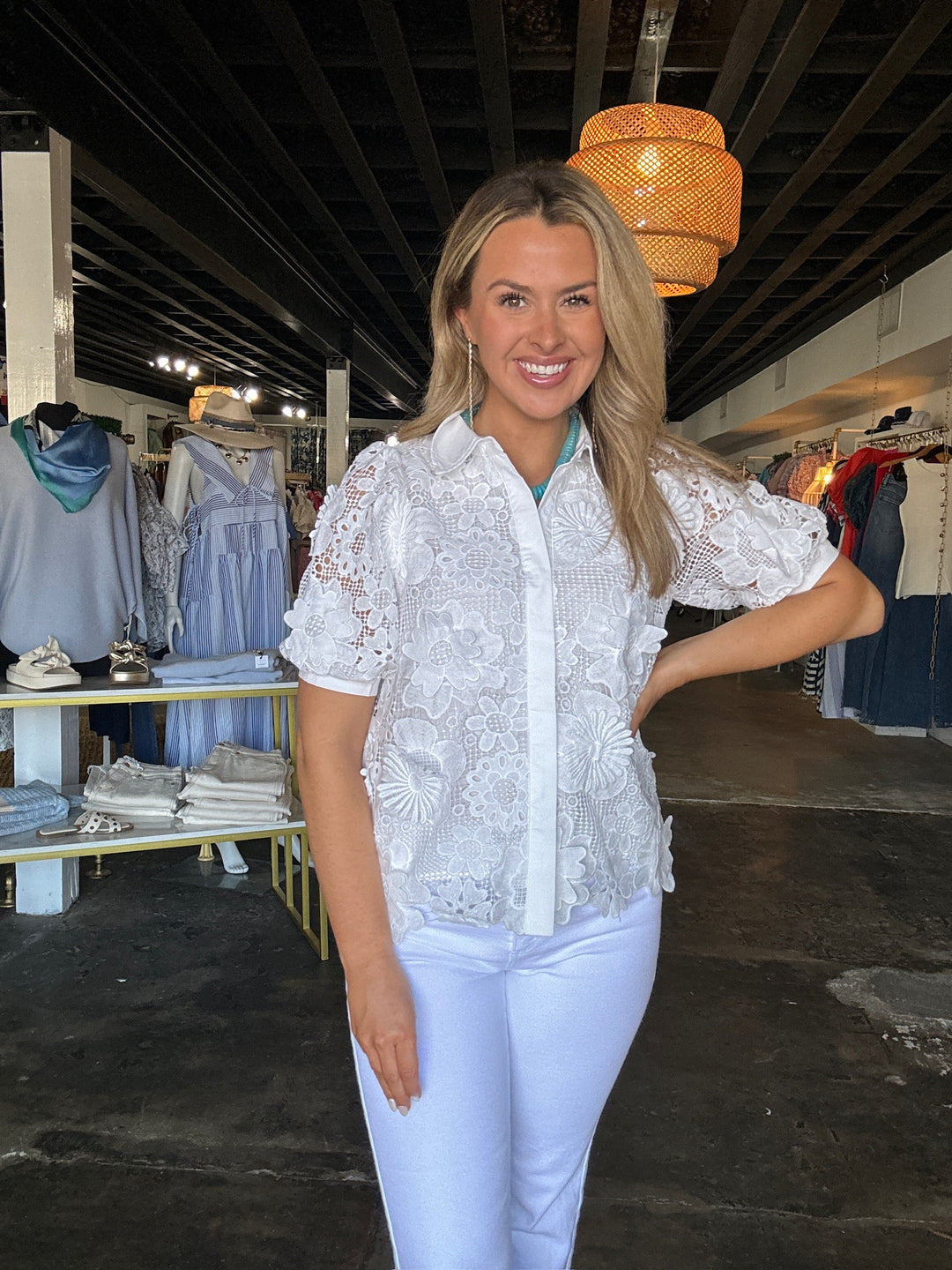 White Lace Blouse