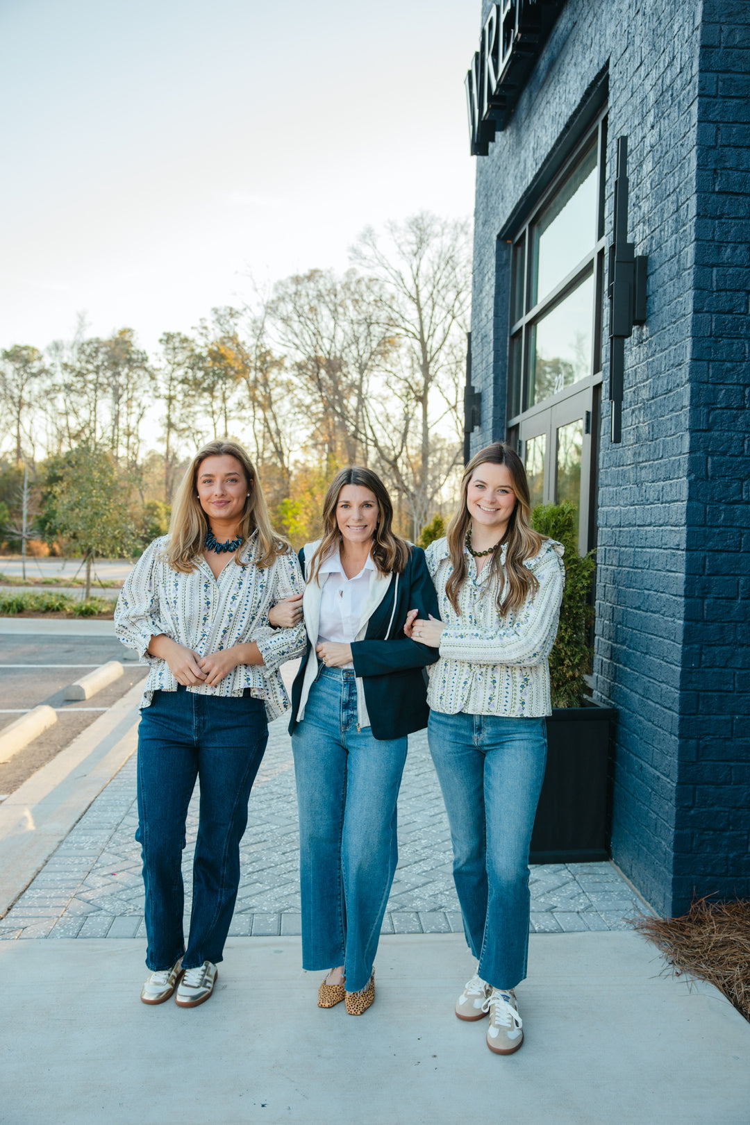 Navy Sweatshirt Blazer