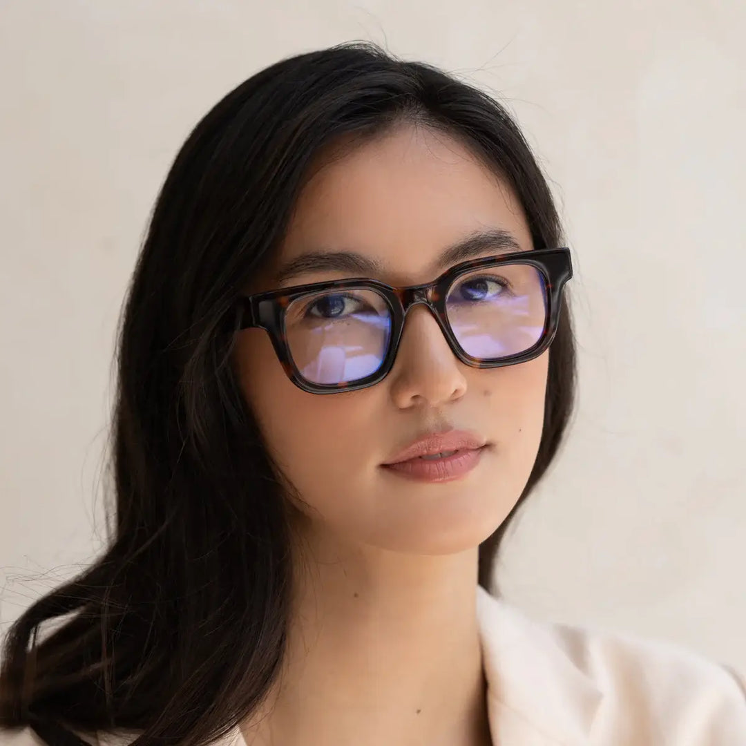 Atlas Blue Light Reading Glasses - Tortoise +1
