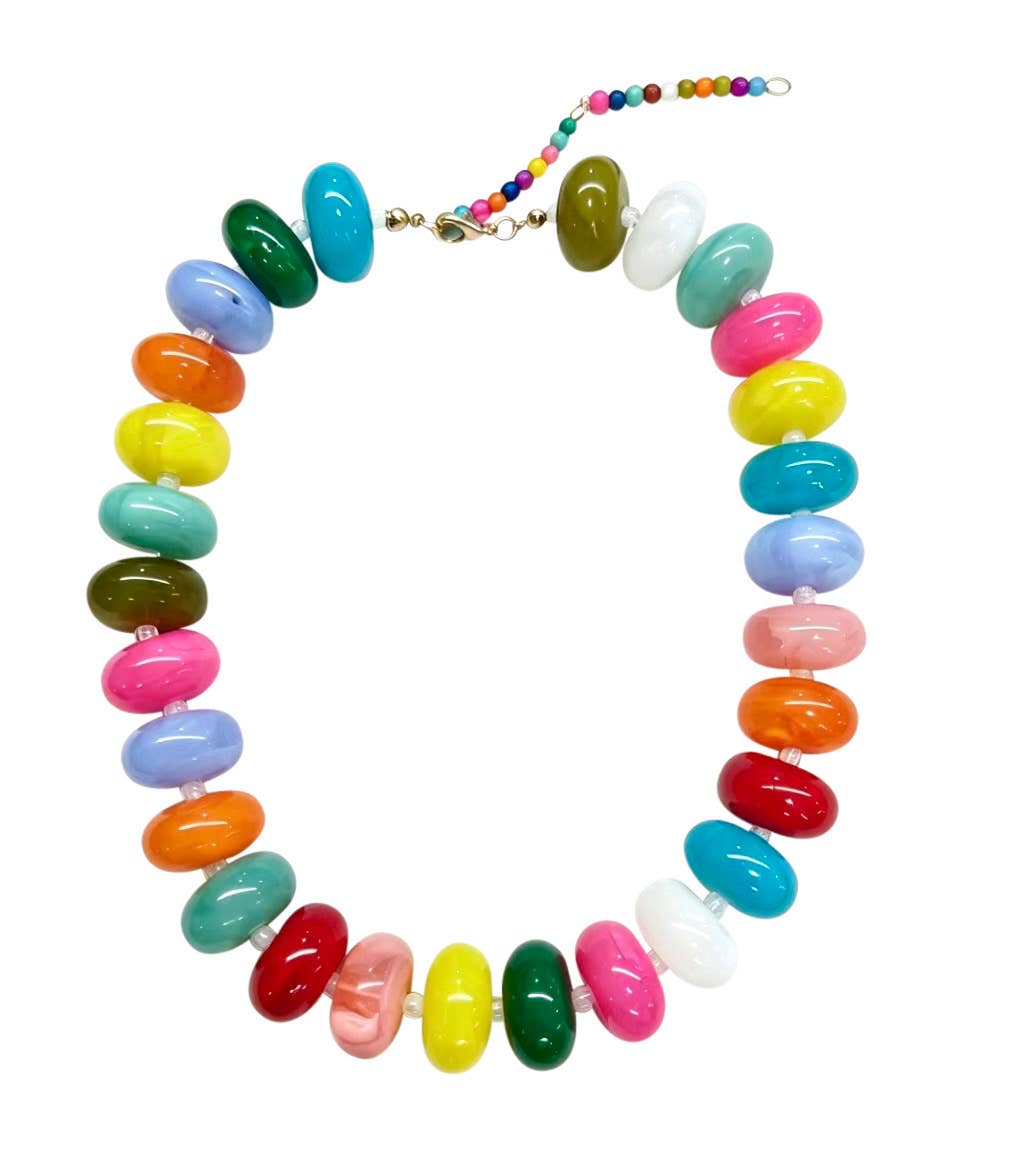 Bailey Chunky Beaded Necklace - Multi