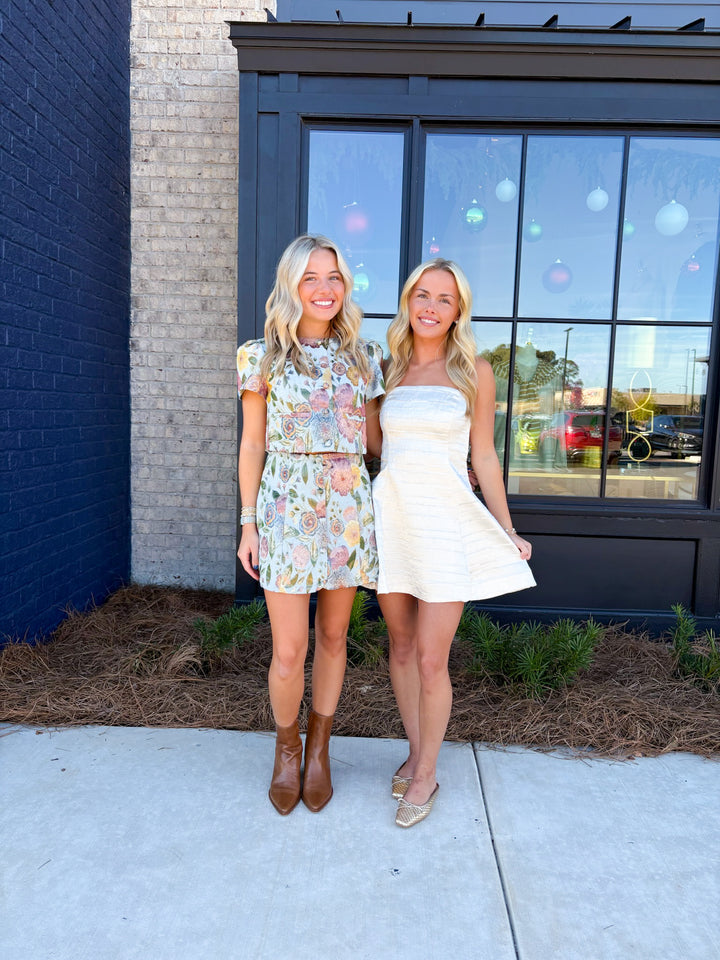 Champange Sleeveless Mini Dress