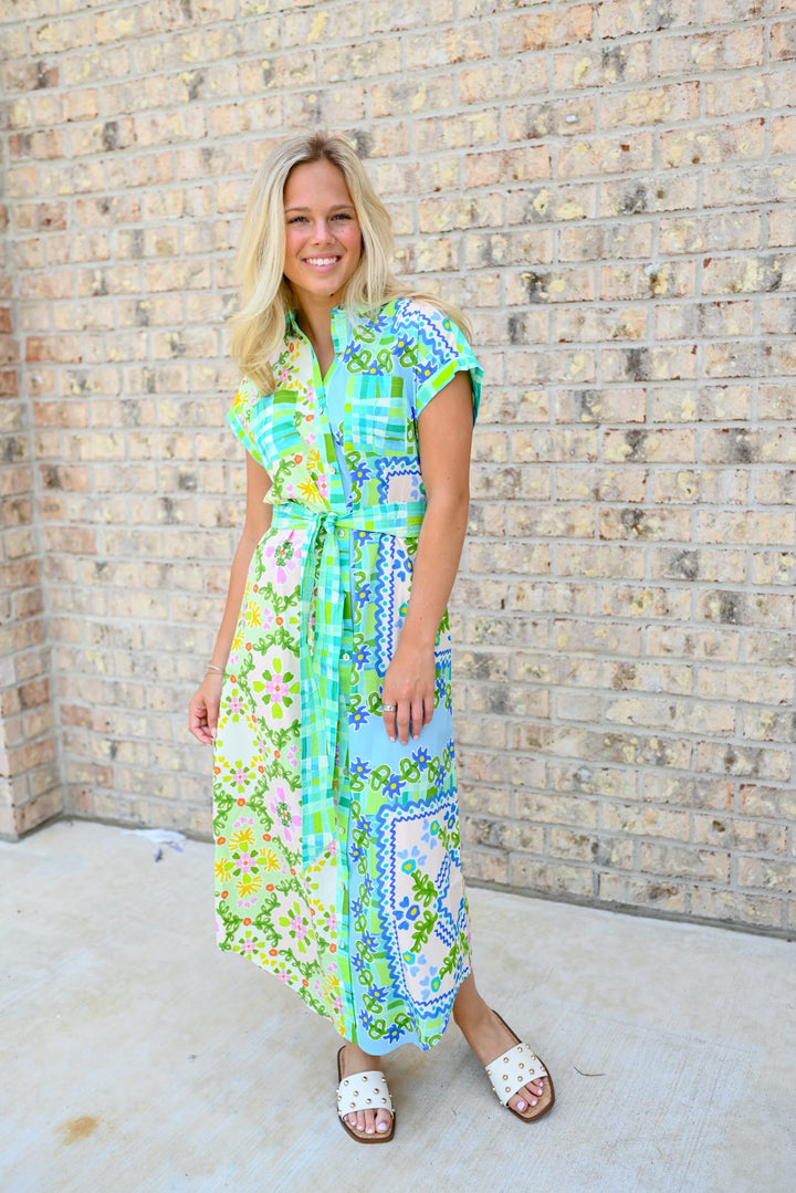 Floral Folk Dress
