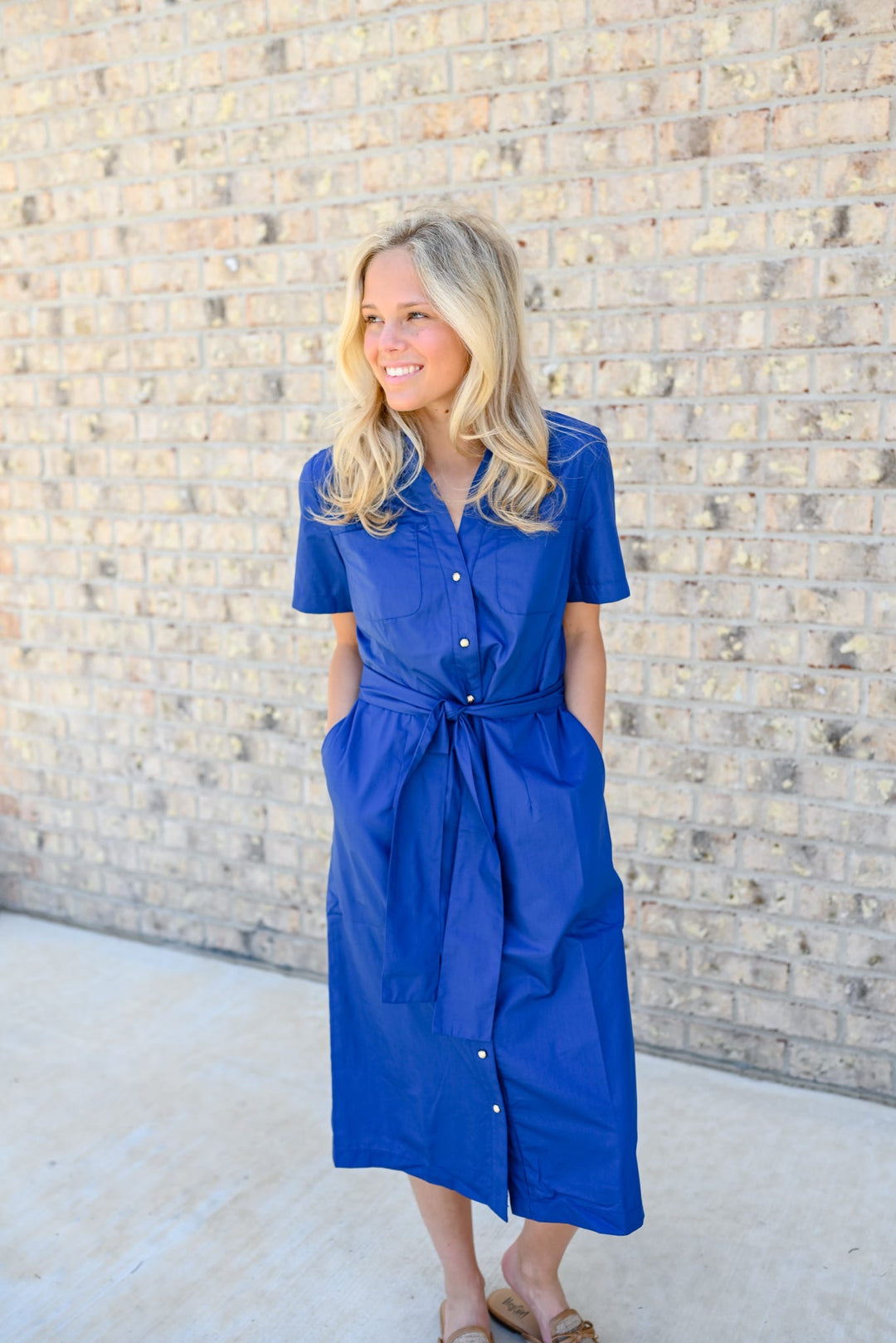 Poplin Midi Shirtdress
