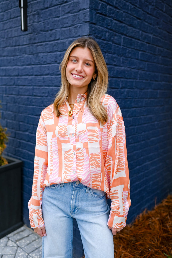 Divine Blocks Printed Blouse