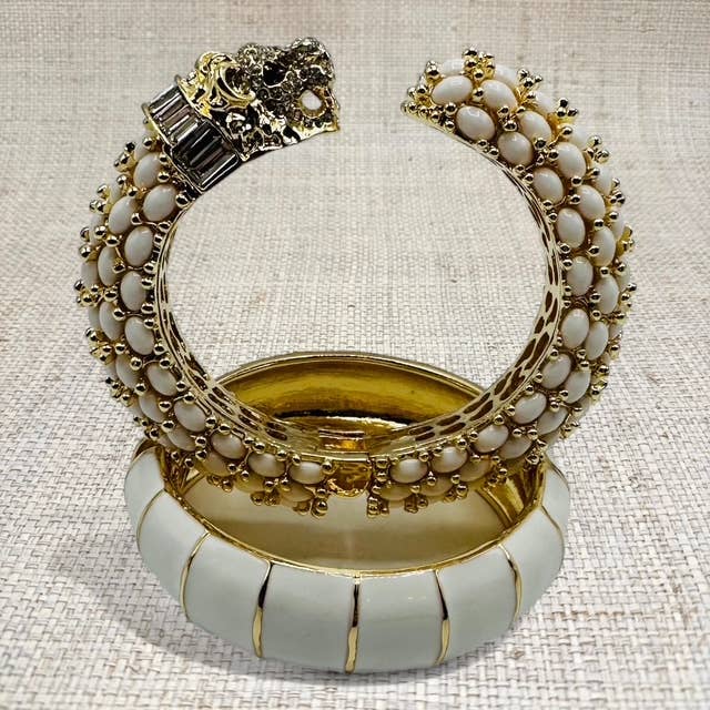 White Bamboo Bracelet