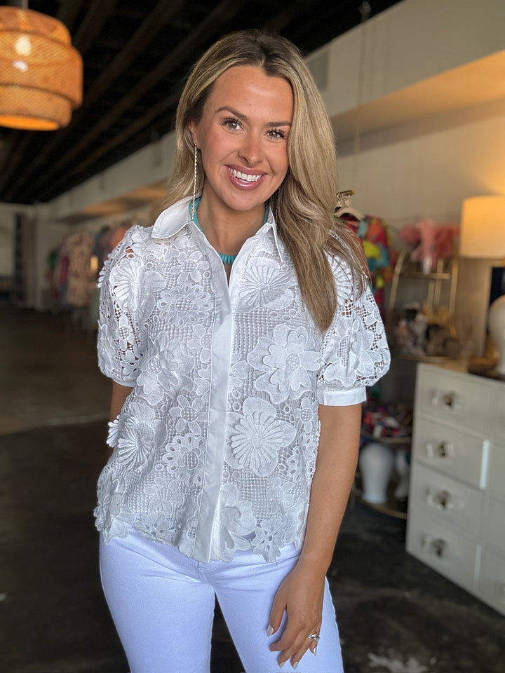 White Lace Blouse