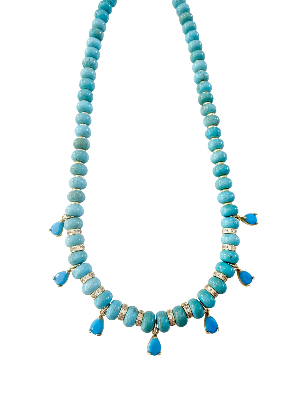 Charles Beaded Necklace - Turquoise