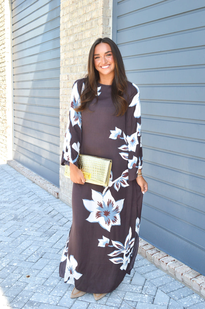 Parker Maxi Dress in Solid Ganache