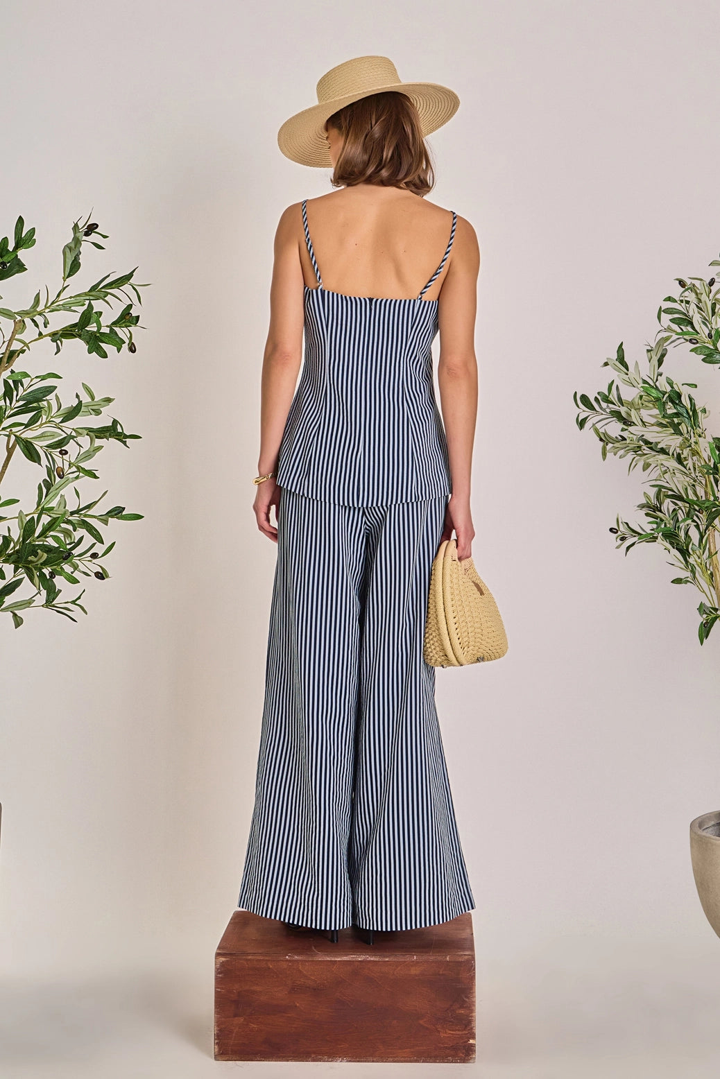 Midtown Striped Pant Set