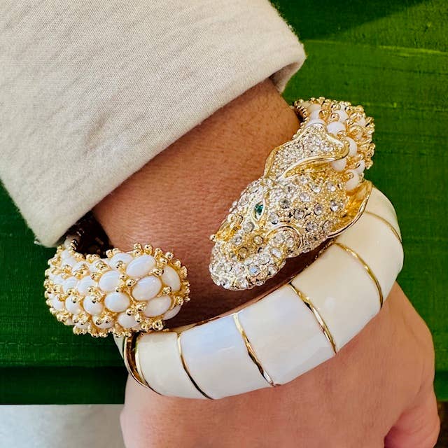 White Bamboo Bracelet