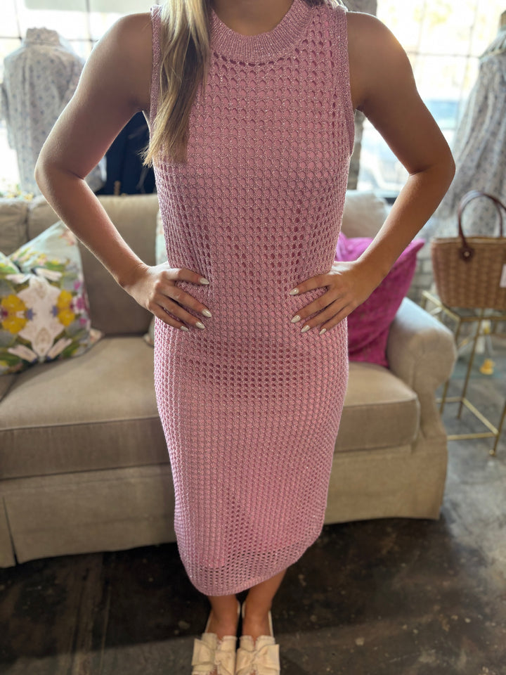 Pink Knit Maxi
