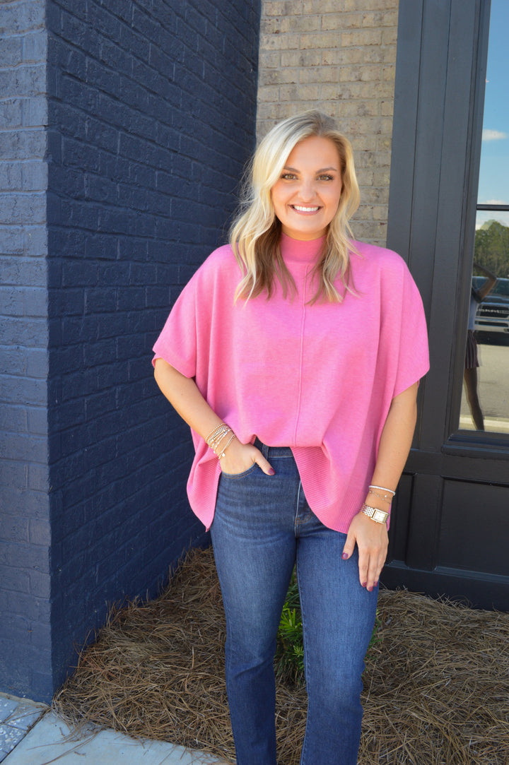 Caroline Top in Mystic Rose